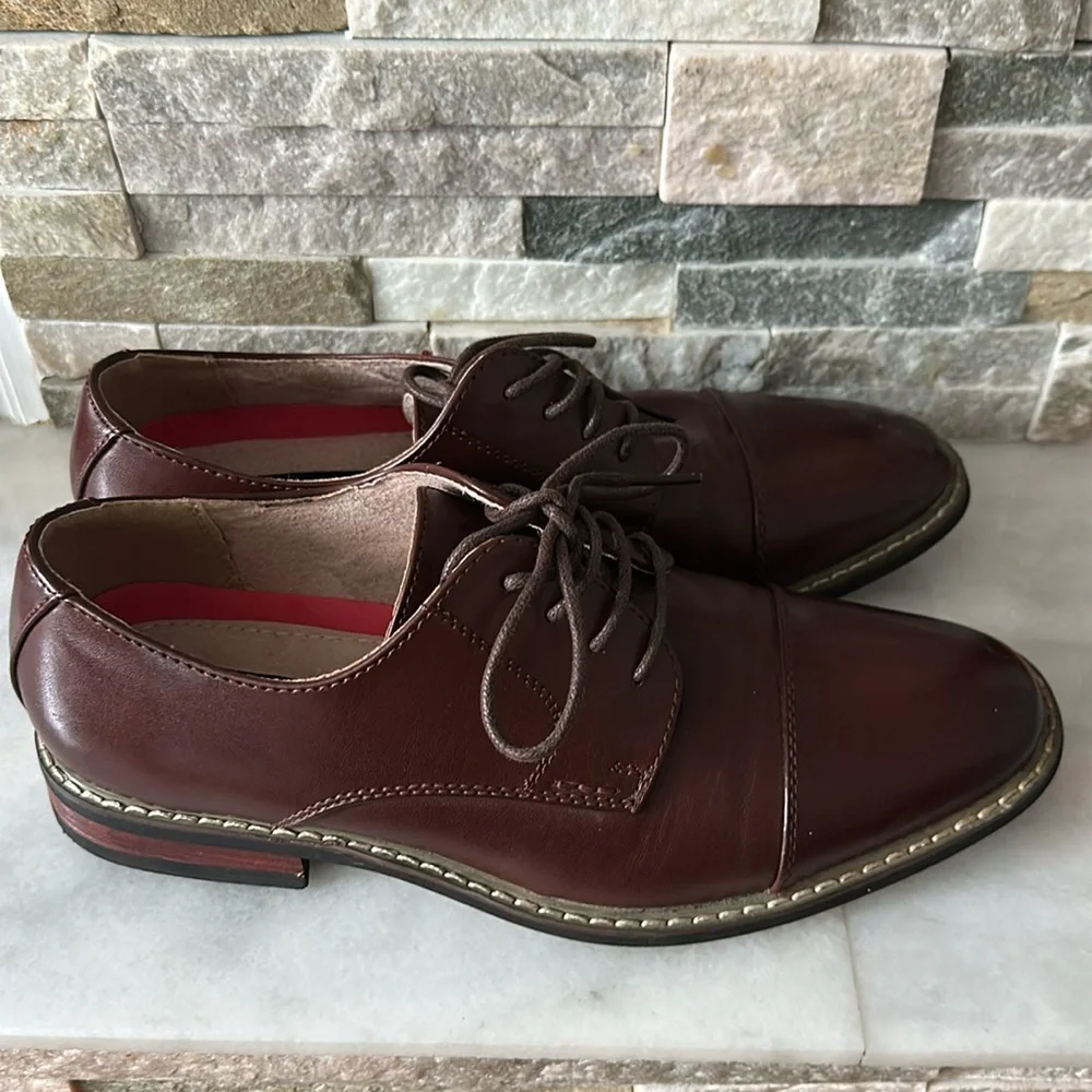 Brown Leather Men's Dress Shoes Size 7